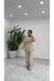 Casual Suit with Tie Detail – Trendy and Comfortable Two-Piece Suit - 3