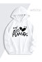 Te Amo Couple Hoodie - Oversize Unisex Lover Matching Sweatshirt - White - 2