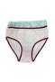 Plus size patterned 2 piece panty