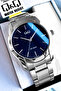 Original Quartz Men's Wristwatch Silver Color Steel Band 5 Atm Water Resistant - Qqe2001C9
