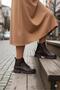 1180 Comfortable Warm Lining Non-Slip Sole Soft Genuine Leather Women's Boots - 6