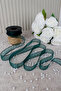 Emerald Green Chiffon Ribbon 2.5 cm 20 Meters - Wedding, Engagement, Dowry, Gift, Decoration, Birthday, Party - 3