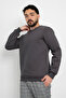 Basic Unprinted 3 Thread Unisex Pocketless Plain Sweatshirt Round Neck Sweat - 2