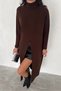 Maxiboy Turtleneck Slit Detailed Knitwear Dress Aw25El0025 - 4