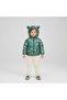 Girls Boys Children's Dinosaur Print Inner Plush Inflatable Coat - 3