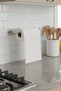 Set of 3 (Stainless Steel Adhesive Towel Rack, Toilet Paper Holder and Single Hanger) Adhesive - 5