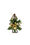 Hanging Rattan Tree Gold 23x6x30cm