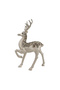 Deluxe Reindeer Decoration Champagne Gold 22x10x33cm - 3