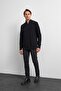 Black Regular Fit Mock Neck Knitwear Sweater - 2