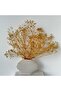 Dried Gypsophila Arrangement in Modern Textured Ceramic Vase – Minimalist Home & Office Decor - 6