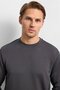 Anthracite Regular Fit Long Sleeve Crew Neck T-Shirt - 4