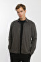 Collar Buttoned Long Sleeve Snap Fastener Cotton Lycra Men's Shirt - 8