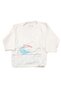 Unisex Ecru Blue Happy Whale Patterned 10 Piece Hospital Release Set - 2