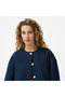 Punto Crop Lady Women's Blue Blazer Jacket - 8