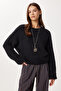 Bearded Soft Textured Knitwear Sweater Ldm0015 Black - 2