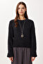 Bearded Soft Textured Knitwear Sweater Ldm0015 Black - 3