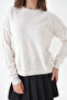 Women's Crew Neck Oversize Knitwear Sweater - 2