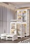 2 Layers Stylish Multi-Functional Storage Cabinet - 3