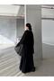 Black Stone Embroidered Tulle Cape Evening Dress - 6