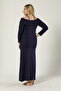 Plus Size Long Sleeve Open Collar Ruffle Detail Women's Nightgown - 2