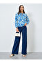 Floral Printed Tie-Up Neck Puff Sleeve Top - 2