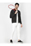 Men Black Regular Fit Zip-Up Jacket - 2