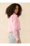 Pink Crop Boxy Shirt with Large Pocket Detail - 3