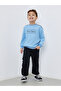 Slogan Print Round Neck Sweatshirt - 2