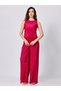 Pink Plisse Top and Straight Fit Pants Co-Ords - 2