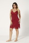 Satin Stripe Lace Detailed Women's Nightgown Set - 2