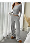 Textured Scoop Neck Top and Pants Co-Ords