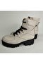 Women's Genuine Leather Eva Sole Beige Floater Boots