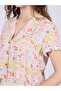 White Notch Collar Crop Shirt - 3