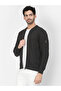 Men Black Regular Fit Zip-Up Jacket - 3