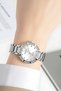 Steel Cord Steel Case Women's Wristwatch, Bracelet Gift Silver Zmfer202 - 4