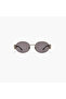 Jerry 55MM Grey Oval Sunglasses - BLA-000338-0707