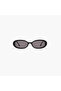 Doris 53MM Grey Oval Sunglasses - BLA-000340-0107