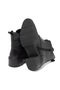 Castle 11032 Women's Black Genuine Leather Zippered Style Buckle Detail Elastic Warm Lining Boots - 7