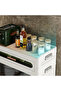 3 Layers Foldable Flip Type Kitchen and Bathroom Cabinet with Wheels - 2