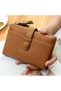 Compact Design, Many Compartments, Tan Color, Small Size Women's Wallet