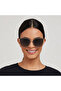 DAHLIA Green Lens 58 mm Cat Eye Sunglasses - 5