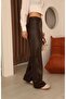 Women's Brown Leather Pants Women's Leather Pants - 8