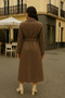 Women's Comfort Double-Breasted Trend Mink Long Cashmere Coat - 5