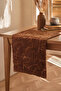 Punch Washable Tablecloth, Table, Living Room, Kitchen and Coffee Table Table Runner Forest Tan