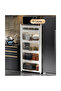 6 Layers Foldable Flip-Type Kitchen & Bathroom Cabinet with Wheels