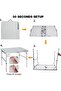 Foldable Aluminum Table, Adjustable Height Lightweight Portable Camping Table (90 x 60 cm) - 5
