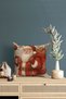 Special for New Year's Eve Vintage Santa Patterned Deer and Snowman Themed Digital Printed Throw Pillow Case - 4