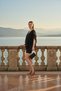Lario V-Neck Layered Chiffon Black Sequined Mini Dress - 5