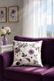 Duck Floral Throw Pillow Cover Beige Lilac V1 40X40