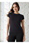Crew Neck T-shirt with Cap Sleeves